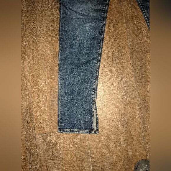 HUDSON Womens Collin Flap Skinny Jeans Size 26 Dark Wash Stretch Mid Rise Denim - Picture 7 of 15